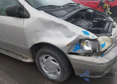 2001 Toyota Sienna Xle из США, поврежденный, VIN 4T3ZF13C91U380129